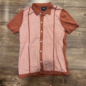 Cotton-Silk Blend Button-Up Knit Polo